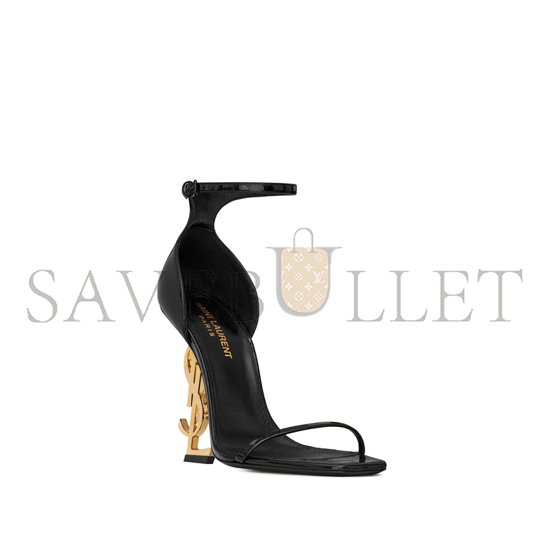 YSL OPYUM SANDALS IN PATENT LEATHER 5576621TV1A1000